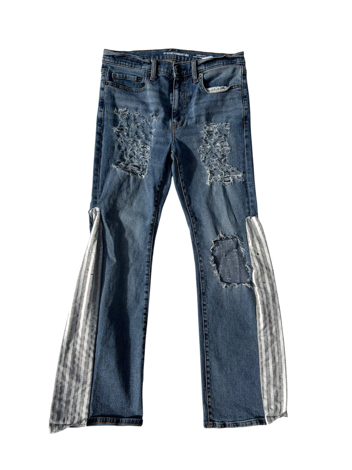 Flare Striped Custom Denim